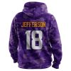 Vikings Jeffersun 18 Football Hoodie