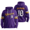 Vikings Jeffersun 18 Football Unisex Hoodie 1