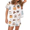 Vintage Coffee Time Art Print Pajama Set