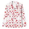 Women Heart Valentines Day Pajamas Set 1