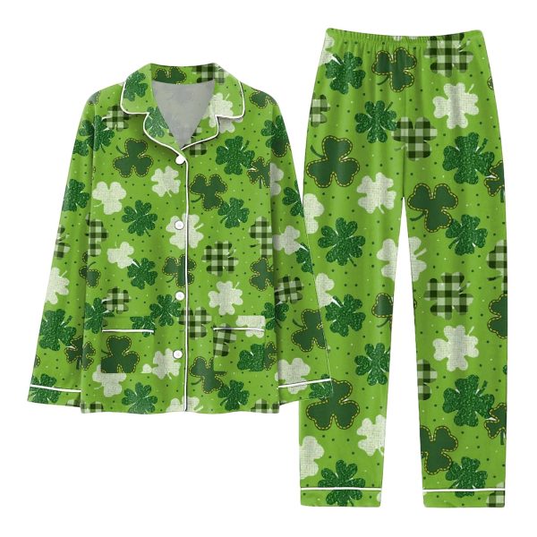 Women St Patricks Day Pajamas Set 1