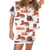 Womens Bengal Football Art Print Pajama Set