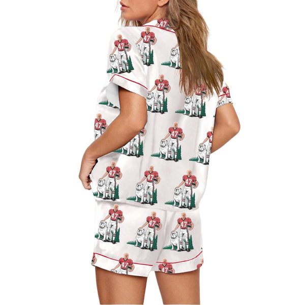 Womens Bulldogs Trump Football Pajama Set 2