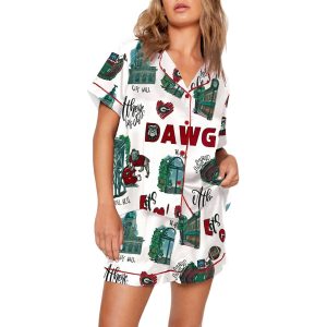 Womens Georgia Football Pajama Set 1