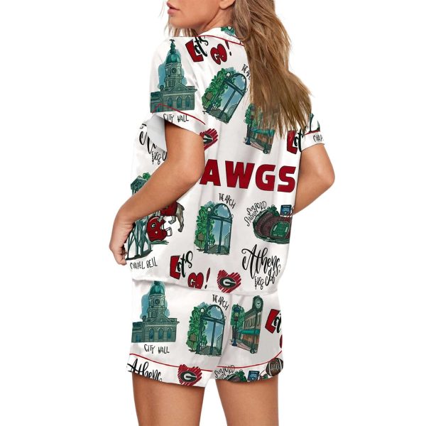 Womens Georgia Football Pajama Set 2