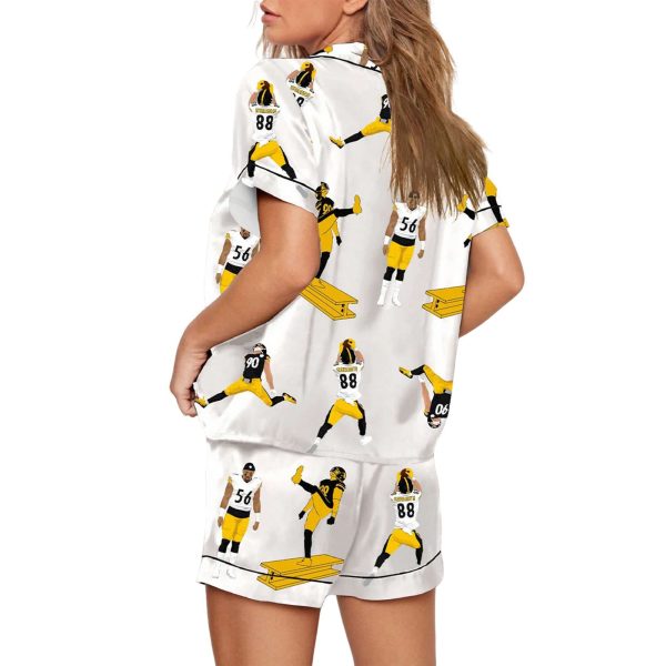 Womens Steelers Football Pajama Set 2