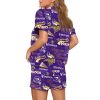 Womens Vikings Football Pajama Set 2