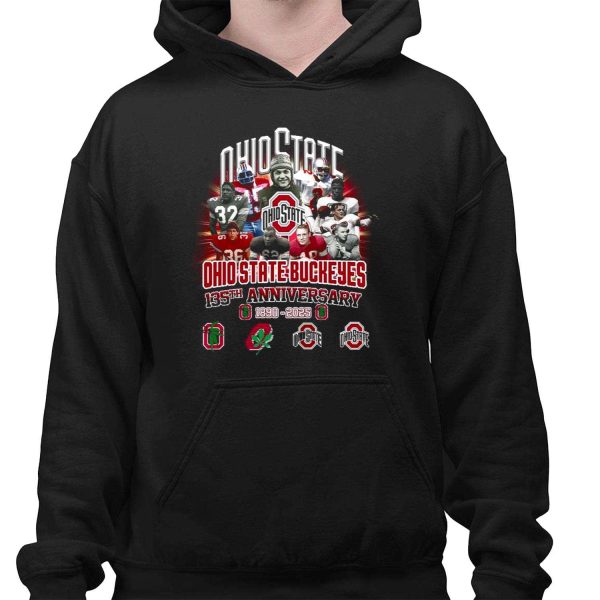 Buckeyes 135th Anniversary 1890 2025 Rose Bowl Champions Shirt