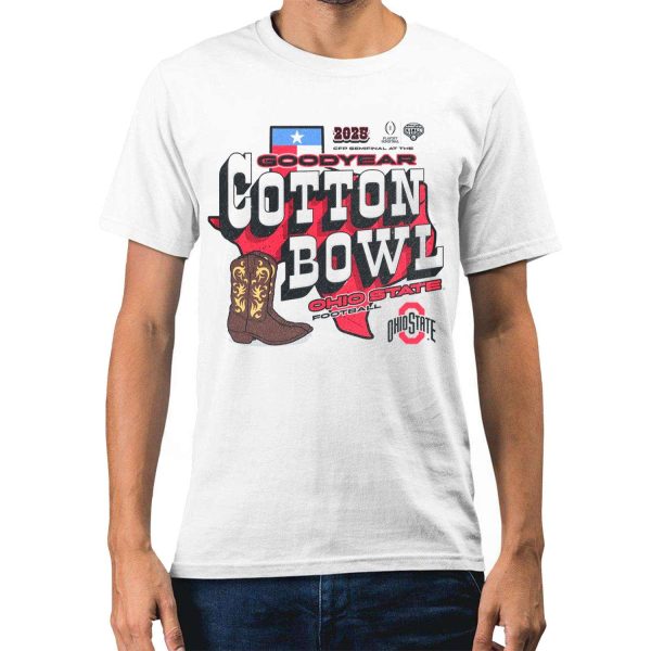 Buckeyes 2025 Goodyear Cotton Bowl Football Shirt