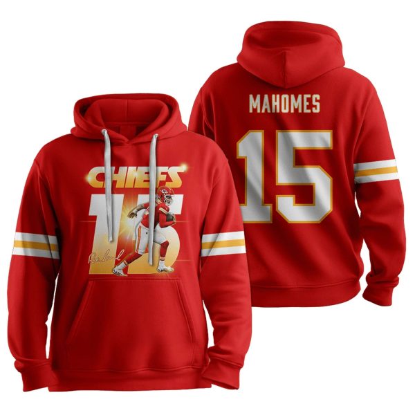 Chief 15 Maliomes Football Unisex Hoodie 1