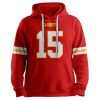 Chief 15 Patrick Maliomes Football Unisex Hoodie 2