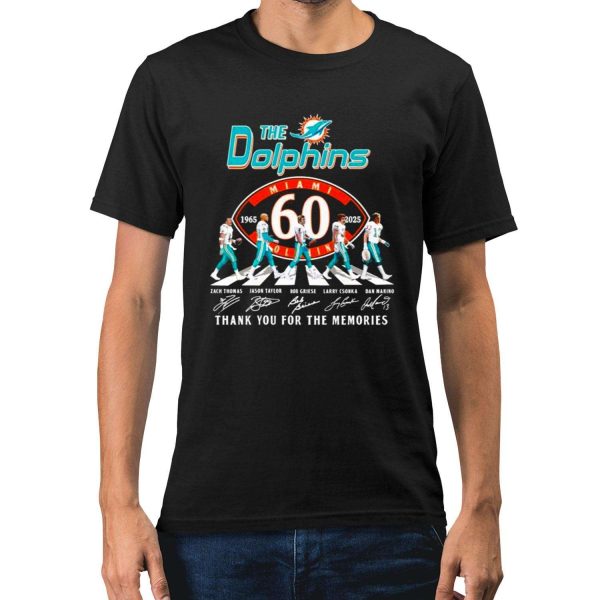 Dolphins 1965 2025 Thank You For The Memories Shirt