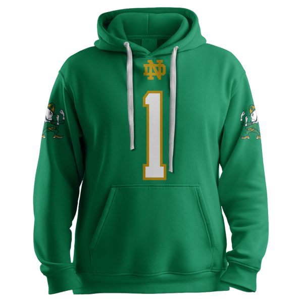 Fighting Irish Football Hoodie