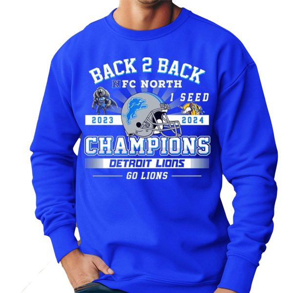 Lions Back To Back 1 Seed 23 24 North Division Champions Shirt 2