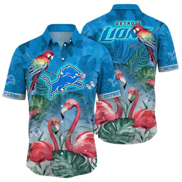 Lions Flamingo Vacation Hawaiian Shirt