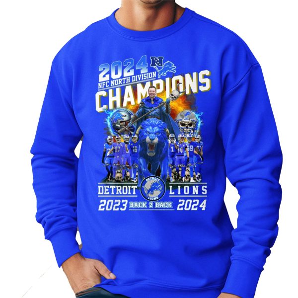 Lions North Division Champions Back To Back 23 24 Shirt 2