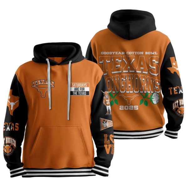 Longhorns 2025 Goodyear Cotton Bowl Football Unisex Hoodie 1