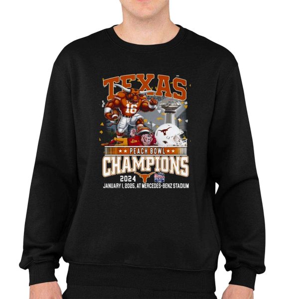 Longhorns 2025 Peach Bowl Champions Shirt