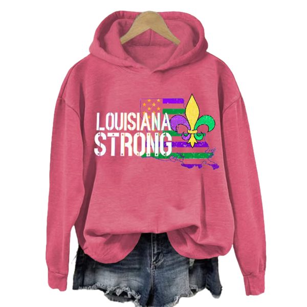 Louisiana Strong Fleur De Lis Hoodie 2