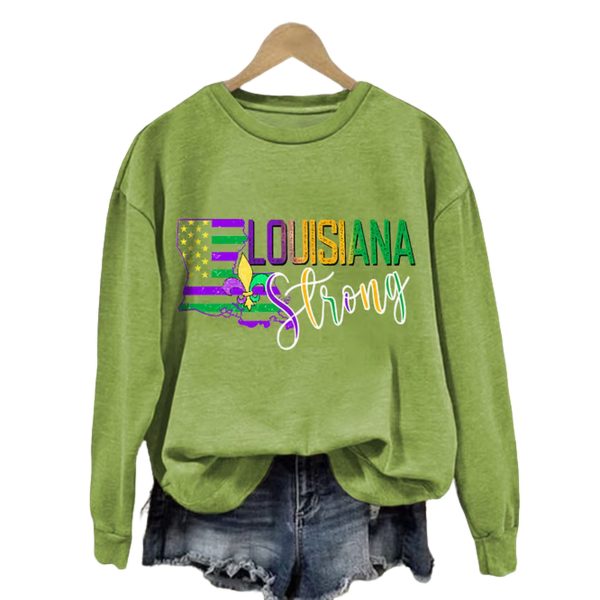 Louisiana Strong Fleur De Lis Sweatshirt 2