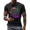 Mardi Gras Nola Strong Print Shirt