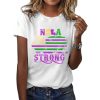 Mardi Gras Nola Strong Printed Shirt 1