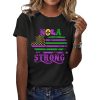 Mardi Gras Nola Strong Printed Shirt