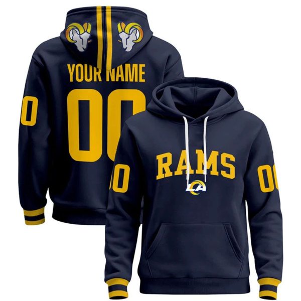 Rams Football Custom Pullover Hoodie 1