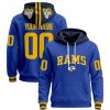 Rams Football Custom Pullover Hoodie