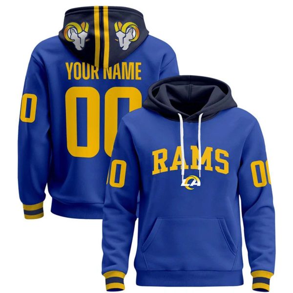 Rams Football Custom Pullover Hoodie