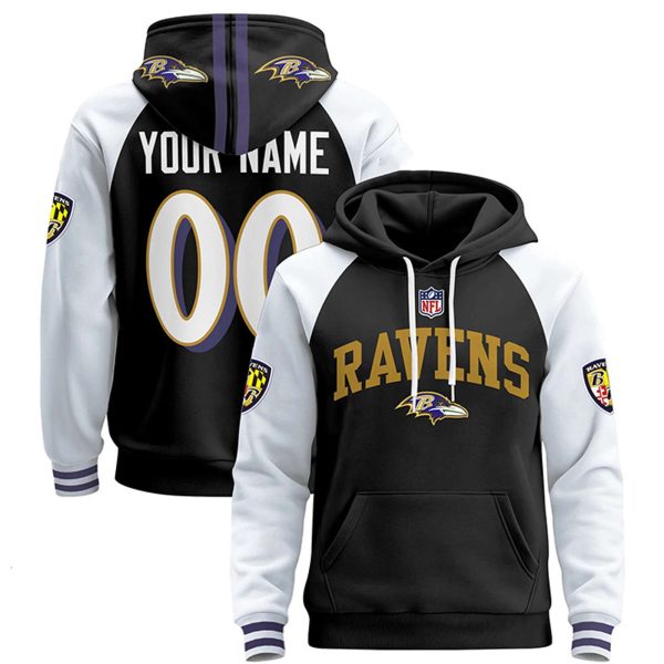 Ravens Football Custom Pullover Hoodie