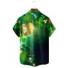 St Patricks Day Four Leaf Gnome Hawaiian Shirt