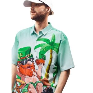 St Patricks Day Gnome Hawaiian Shirt 1