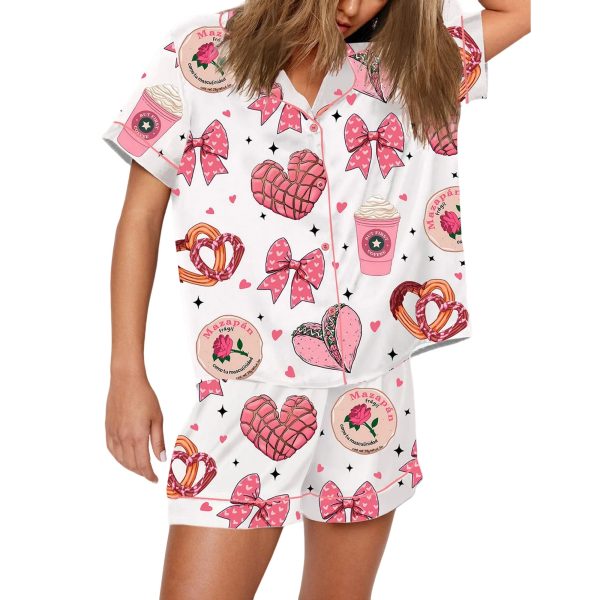 Valentine Mexican Bread Lover Pajama Set