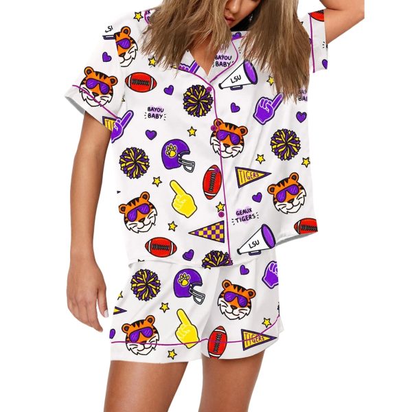 Womens LSU Football Pajama Set